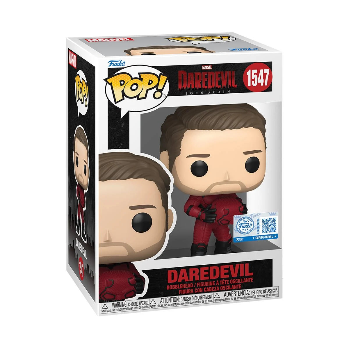 Funko Pop! Daredevil - Born Again: Daredevil Unmasked Entertainment Earth Exclusive Vinyl Figure #1547