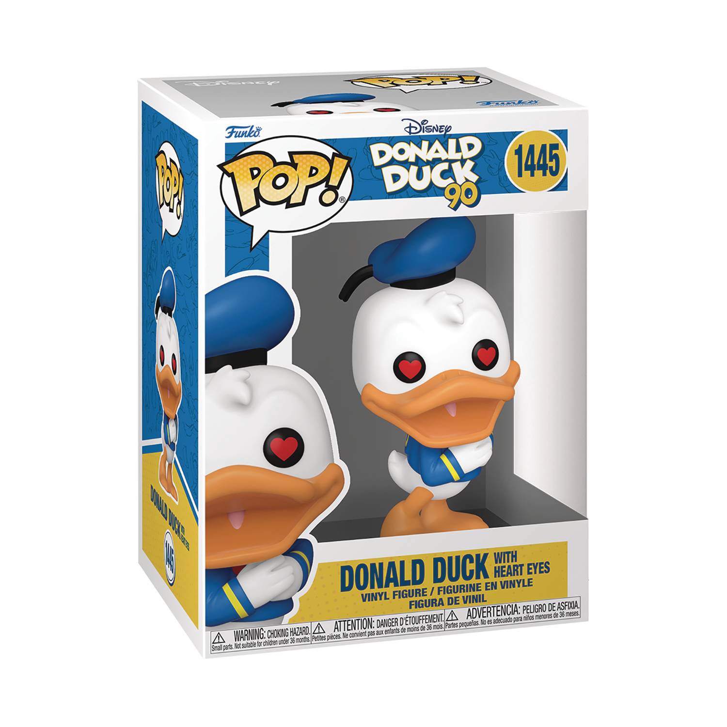 Funko Pop! Disney Donald Duck 90th: Donald Duck with Heart Eyes Vinyl Figure #1445