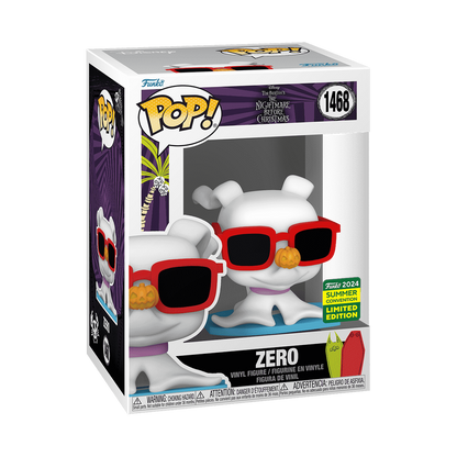 Funko Pop! Disney The Nightmare Before Christmas: Zero with Sunglasses (2024 Summer Convention) Vinyl Figure #1468