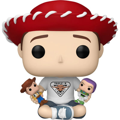 Funko Pop! Disney Toy Story: Andy with Buzz Lightyear and Woody (30th Anniversary) Vinyl Figure #1600
