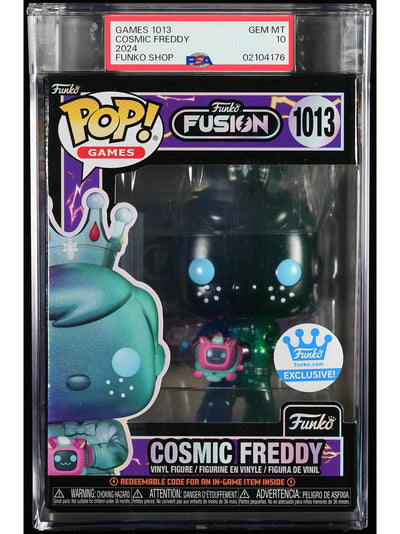 Funko Pop! Freddy Funko: Funko Fusion Cosmic Freddy Funko Exclusive PSA-Graded Vinyl Figure #1013