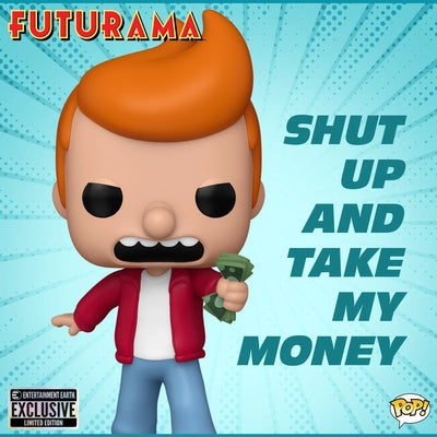 Funko Pop! Futurama: Philip J. Fry Meme Entertainment Earth Exclusive Vinyl Figure #1782