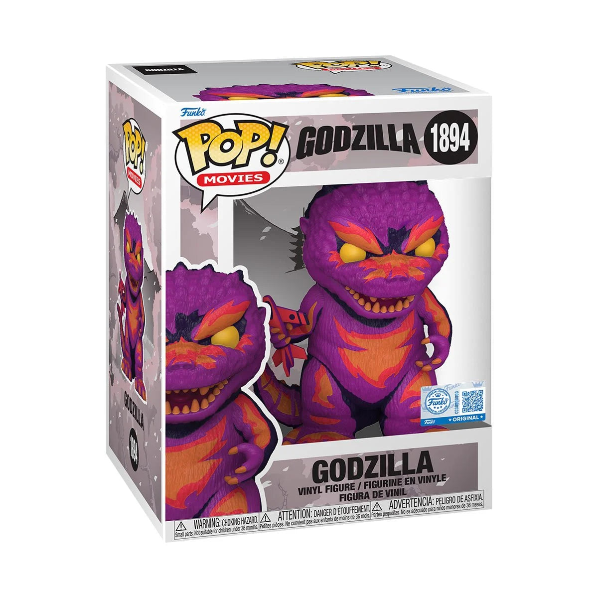 Funko Pop! Godzilla: Retro Futurism Art Godzilla Premium (EE) VInyl Figure #1894