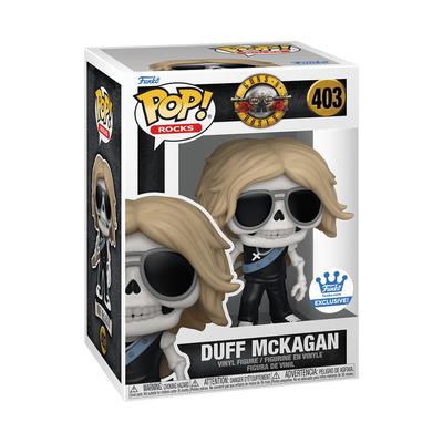 Funko Pop! Guns N' Roses: Duff McKagan Skeleton Funko Exclusive Vinyl Figure #403