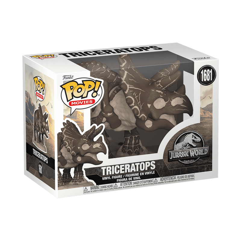 Funko Pop! Jurassic World: Triceratops (Fossil) Vinyl Figure #1681