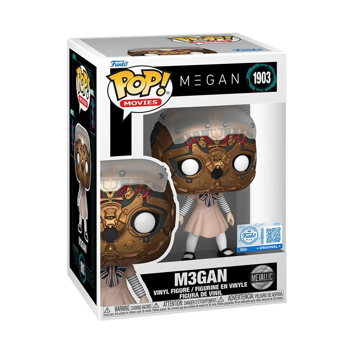 Funko Pop! M3GAN Metallic (Entertainment Earth Exclusive) Vinyl Figure #1903