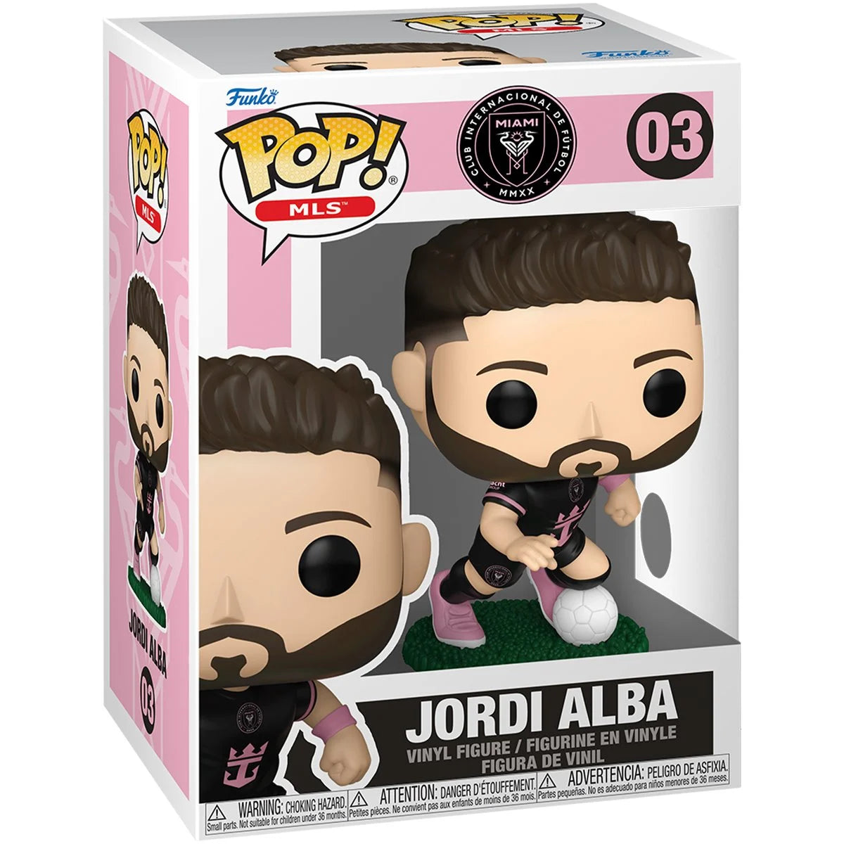 Funko Pop! MLS Inter Miami CF: Jordi Alba (Away) Vinyl Figure #03