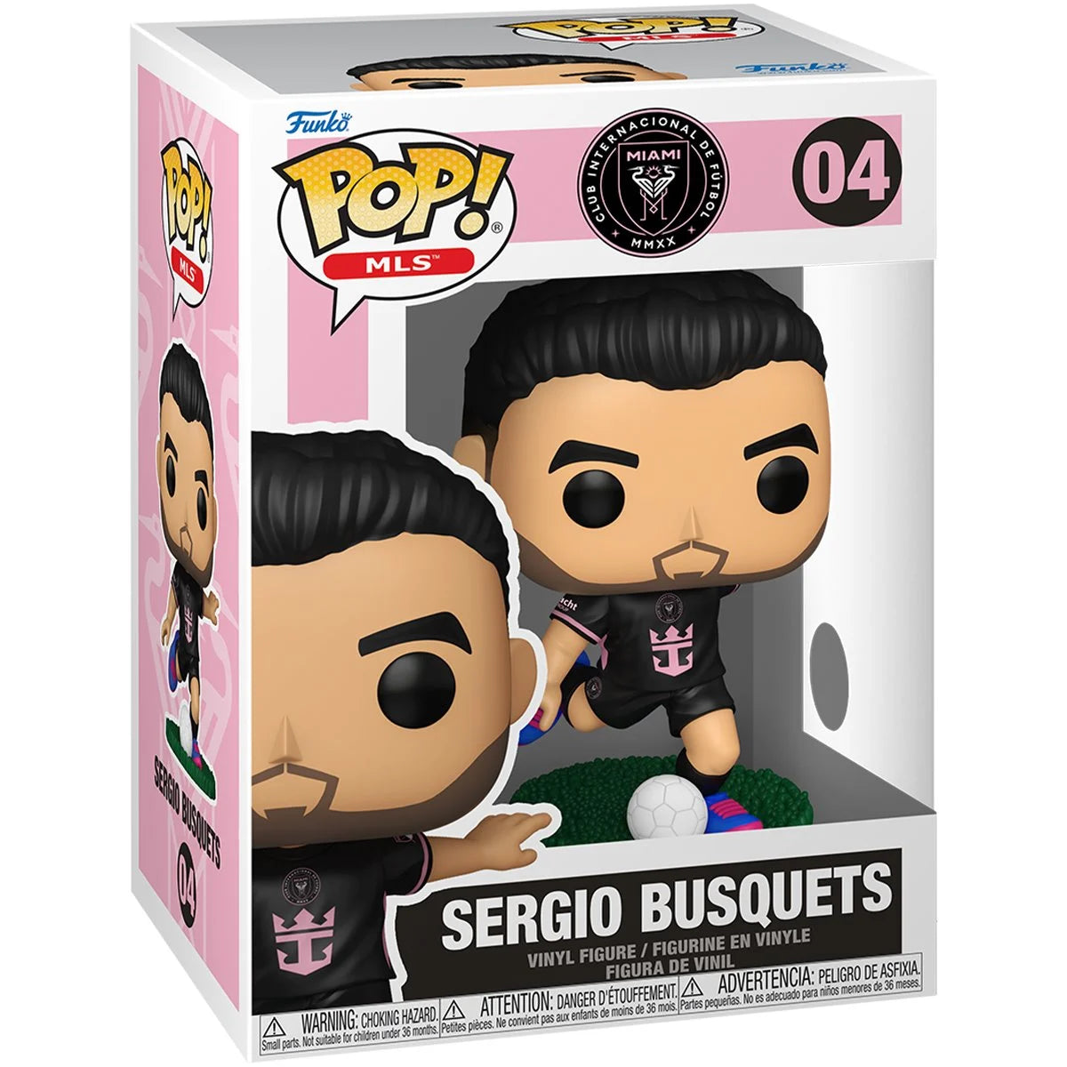 Funko Pop! MLS Inter Miami CF: Sergio Busquets (Away) Vinyl Figure #04