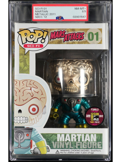 Funko Pop! Mars Attacks: Martian Soldier 2012 SDCC PSA Graded Vinyl Figure #01 Cert #02001597