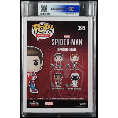 Funko Pop! Marvel Gamerverse: Spider-Man Signed by Yuri Lowenthal (PSA Graded) Vinyl Figure #395
