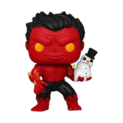 Funko Pop! Marvel Holiday: Red Hulk with Snowman Vinyl Figure #1439