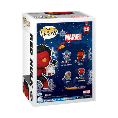 Funko Pop! Marvel Holiday: Red Hulk with Snowman Vinyl Figure #1439