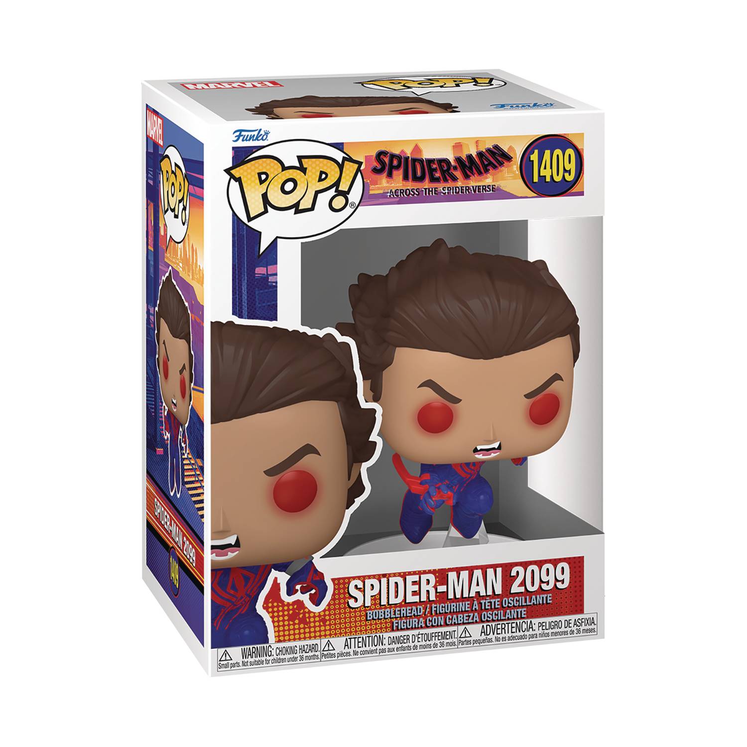 Funko Pop! Marvel Spider-Man Across the Spider-Verse S2: Spider-Man 2099 Unmasked Vinyl Figure #1409