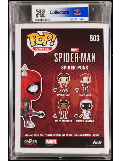 Funko Pop! Marvel Spider-Man GamerVerse: Spider-Punk PX Exclusive Vinyl Figure #1231 PSA Graded