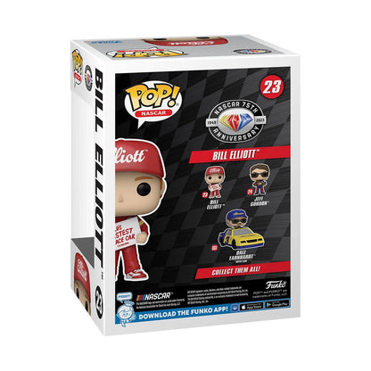 Funko Pop! NASCAR: Bill Elliott with World's Fastest Race Car Sign Vinyl Figure #23