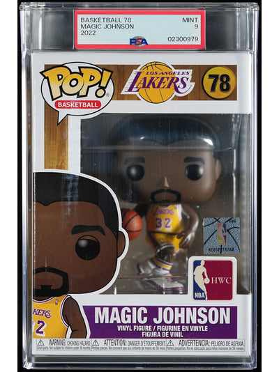 Funko Pop! NBA Los Angeles Lakers: Magic Johnson (PSA Graded) Vinyl Figure #78