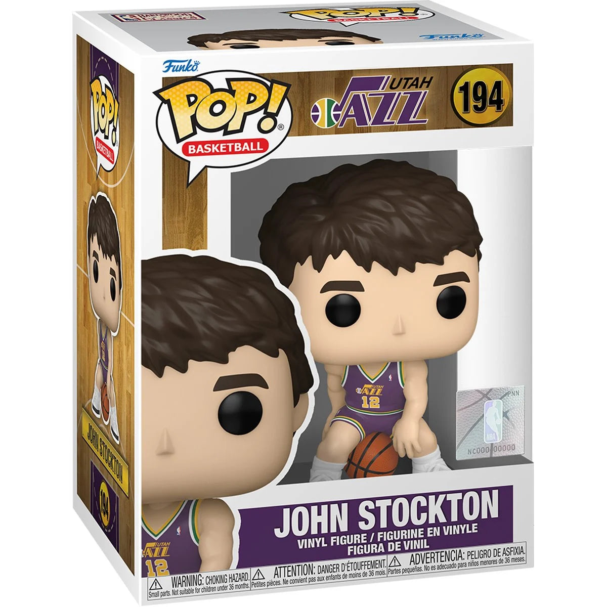Funko Pop! NBA Utah Jazz: John Stockton Rookie Season Vinyl Figure #194