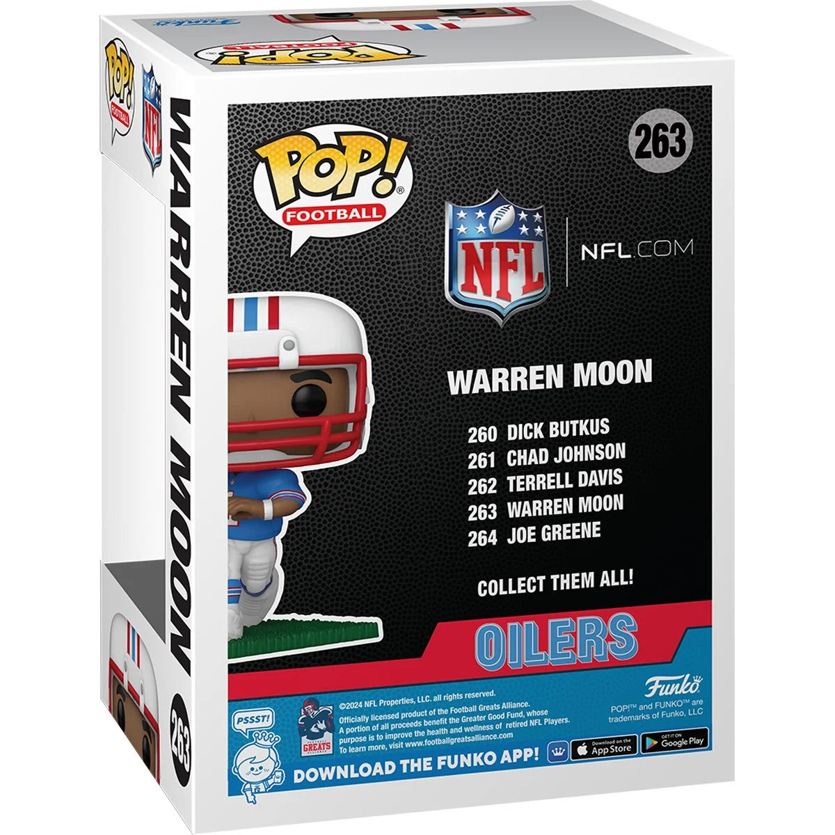 Funko Pop! NFL Houston Oilers: Warren Moon (Legends) Vinyl Figure #263