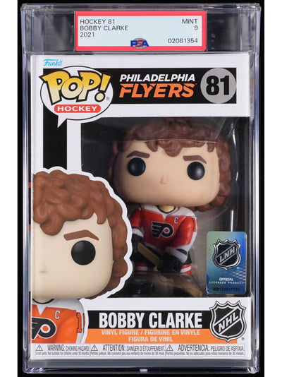 Funko Pop! NHL Legends Philadelphia Flyers Bobby Clarke Vinyl Figure #81 PSA Graded