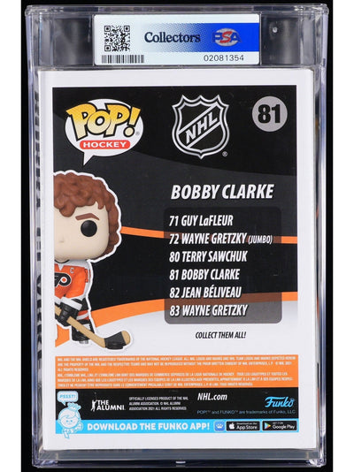 Funko Pop! NHL Legends Philadelphia Flyers Bobby Clarke Vinyl Figure #81 PSA Graded