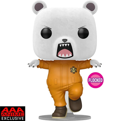 Funko Pop! One Piece: Bepo Bear Flocked AAA Anime Exclusive Vinyl Figure #1896