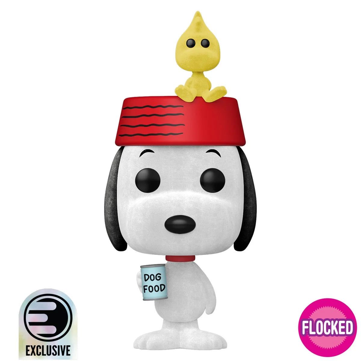 Funko Pop! Peanuts: Snoopy & Woodstock Flocked (Entertainment Earth Exclusive) Vinyl Figure #2096