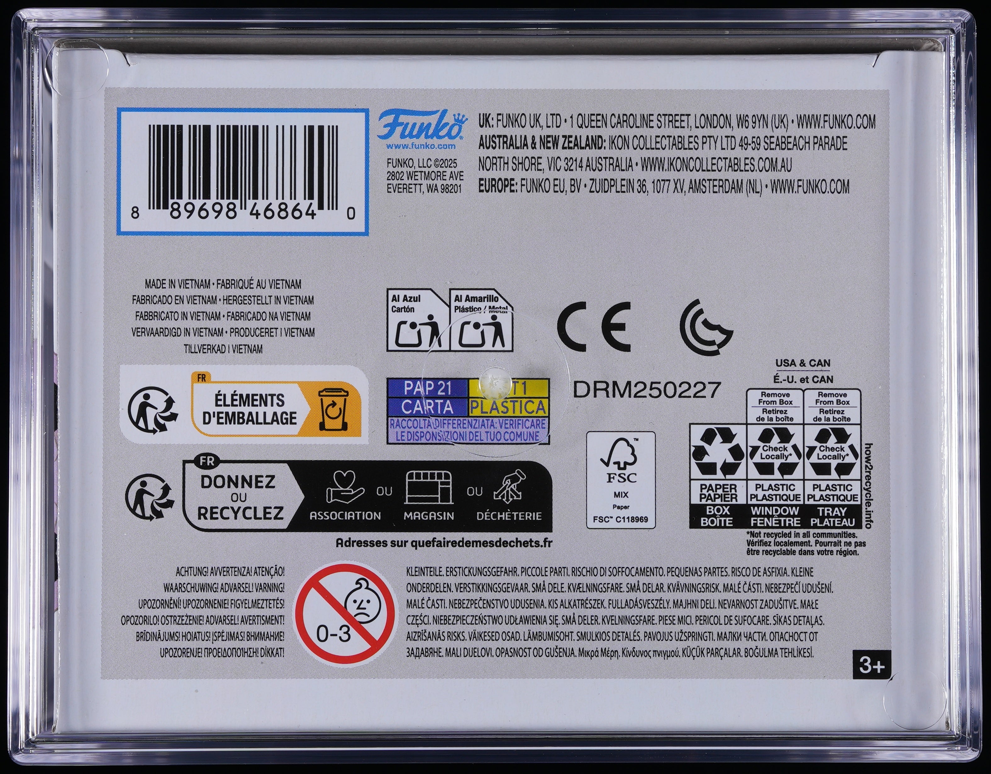 Funko Pop! Pokemon: Mewtwo PSA Graded Vinyl Figure #581 PSA Graded 10 GEM MINT