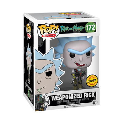 Funko Pop! Rick and Morty: Weaponized Rick Open Mouth Drool Limited Edition Chase Vinyl Figure #172