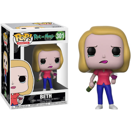 Funko Pop! Rides Rick and Morty: Beth with Wine Glass Vinyl Figure #301