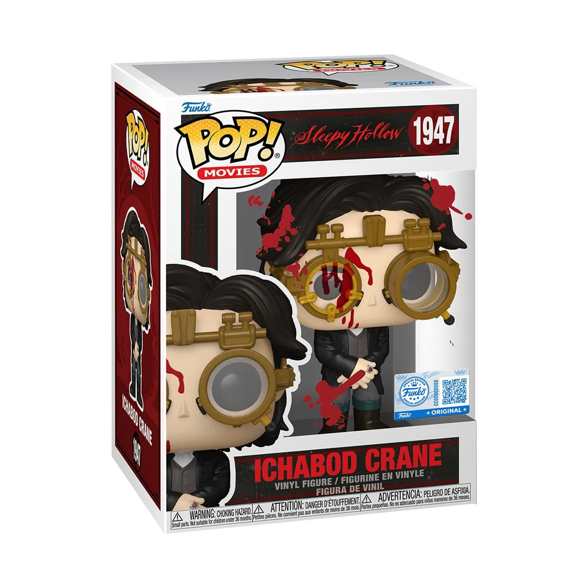 Funko Pop! Sleepy Hollow: Ichabod Crane Bloody (Entertainment Earth Exclusive) Vinyl Figure #1947