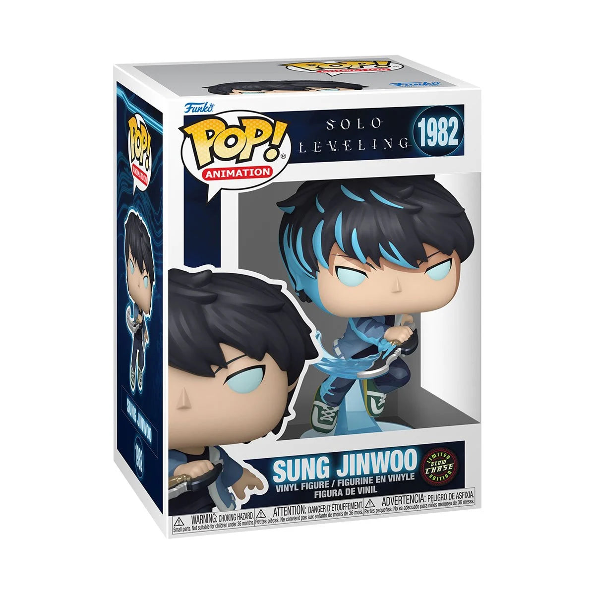 Funko Pop! Solo Leveling: Sung Jinwoo GITD Limited Edition Chase Vinyl Figure #1982
