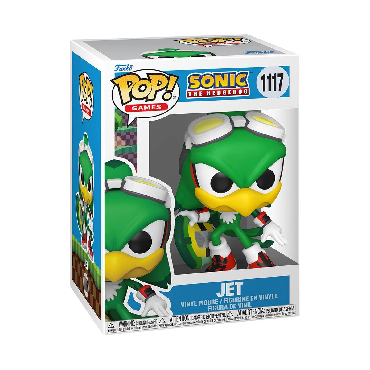 Funko Pop! Sonic The Hedgehog: Jet the Hawk with Board Vinyl Figure #1117