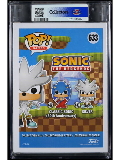 Funko Pop! Sonic the Hedgehog: Silver PSA Graded Vinyl Figure #633