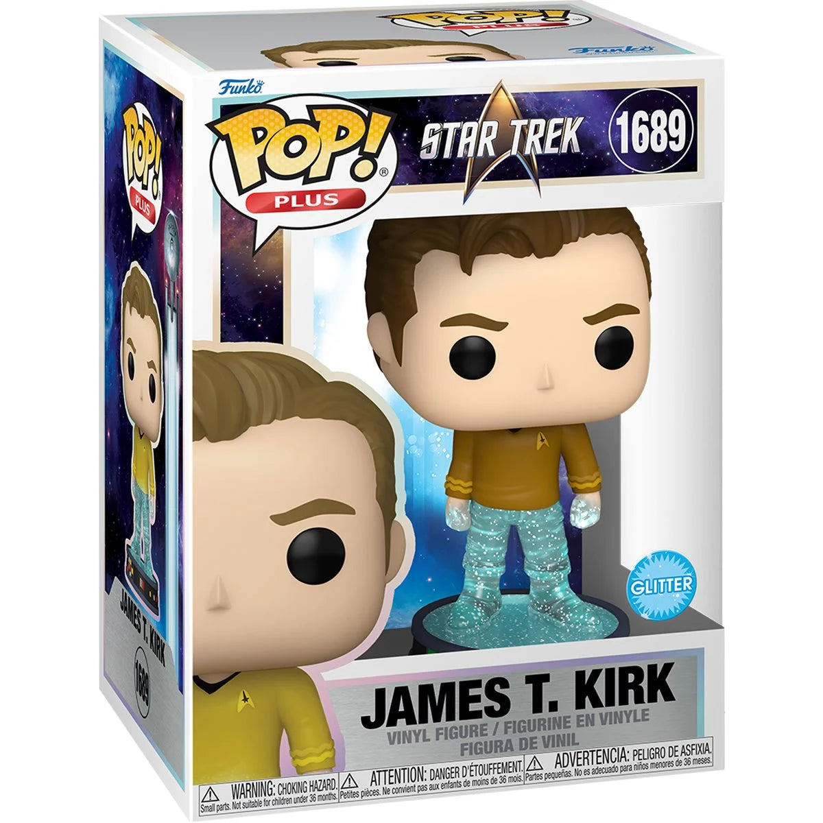 Funko Pop! Star Trek: Transporter James T. Kirk (Glitter) Vinyl Figure #1689