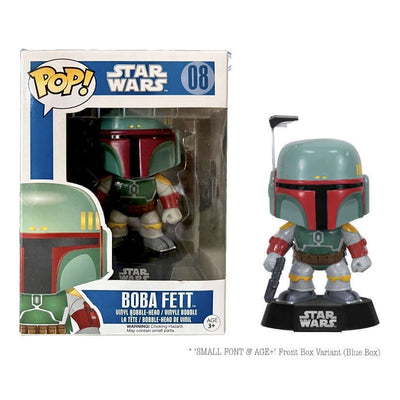 Funko Pop! Star Wars: Boba Fett (Blue Box, Multilingual with Age) Vinyl Figure #08