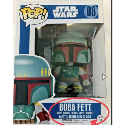 Funko Pop! Star Wars: Boba Fett (Blue Box, Multilingual with Age) Vinyl Figure #08