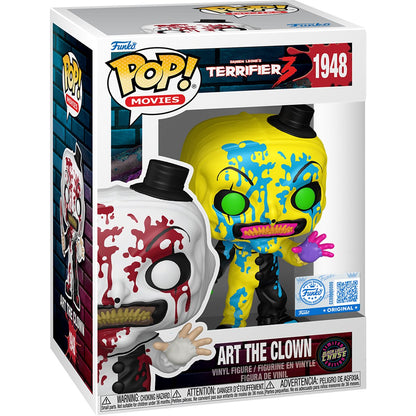 Funko Pop! Terrifier 3: Art the Clown Bloody (EE) Limited Edition Black Light Chase Vinyl Figure #1948