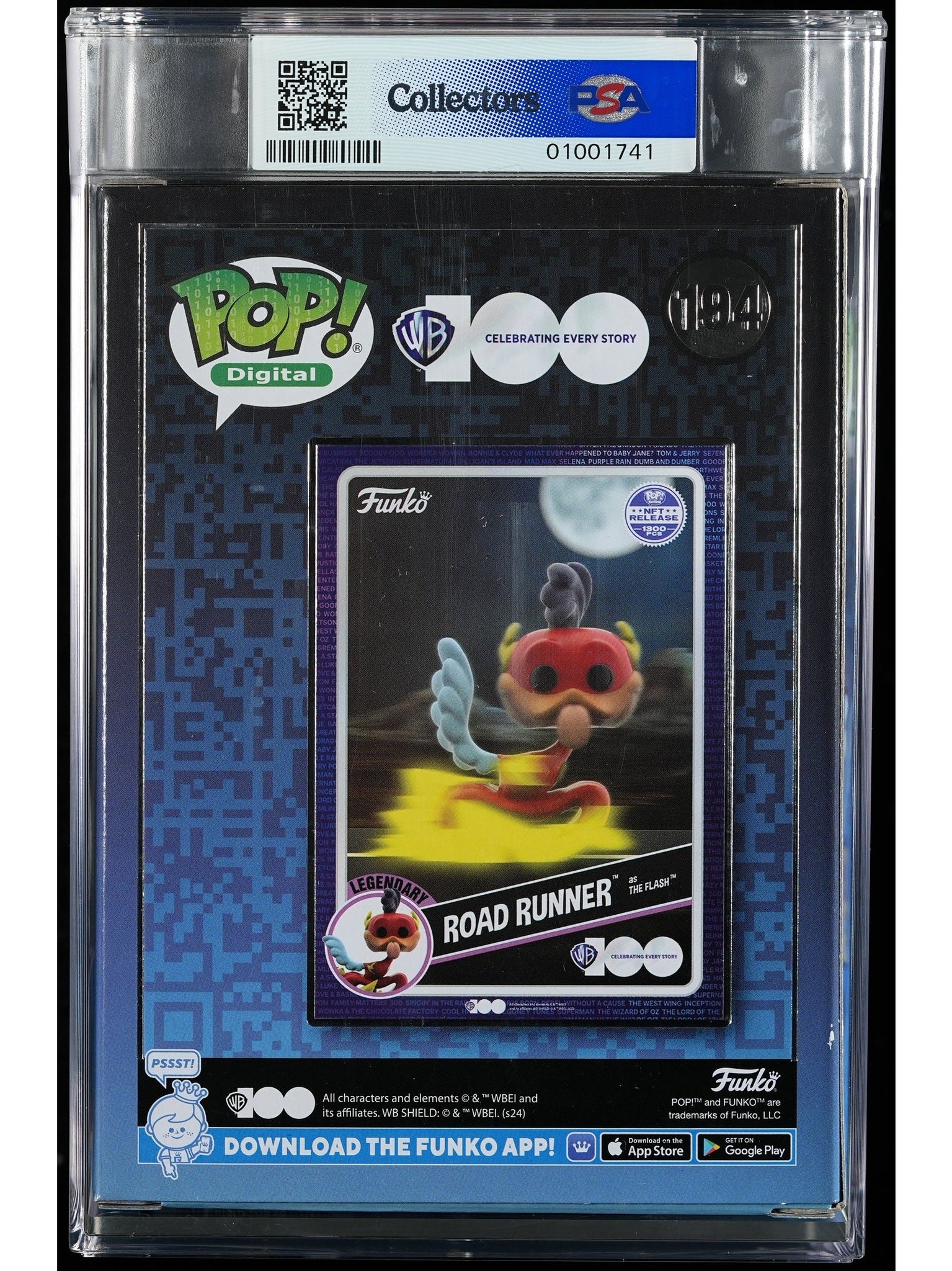 Funko Pop! WB 100th: Road Runner as The Flash (PSA Graded) Vinyl Figure #194