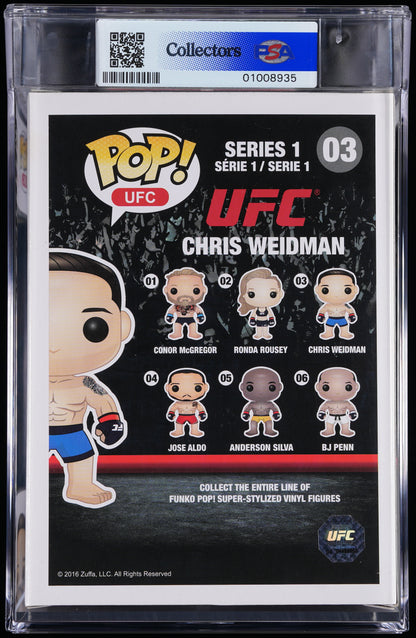 Funko Pop! PSA Graded UFC: Chris Weidman PSA Graded 8.5 NM-MT+ Vinyl Figure #03 Cert #01008935