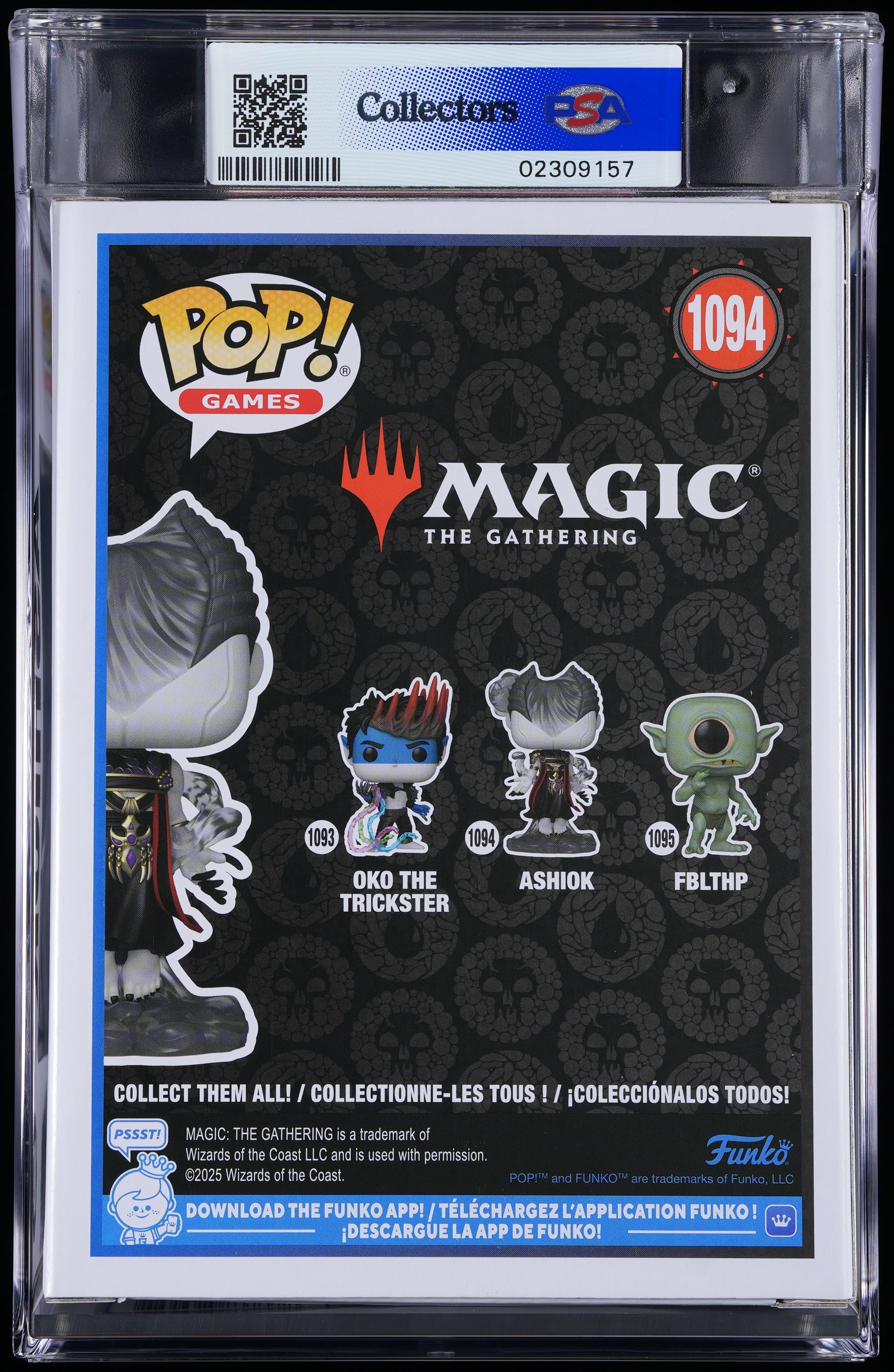 Funko Pop! PSA Graded Magic The Gathering: Ashiok PSA Graded 8.5 NM-MT+ Vinyl Figure #1094 Cert #02309157