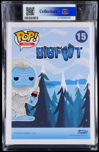 Funko Pop! PSA Graded Myths & Legends: Bigfoot Snowy (2018 Canadian Convention) PSA Graded 9 MINT Vinyl Figure #15 Cert #01008930