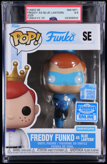 Funko Pop! PSA Graded DC Comics: Freddy as Blue Lantern (2025 Fundays) PSA Graded 8.5 NM-MT+ Vinyl Figure #SE Cert #02308502