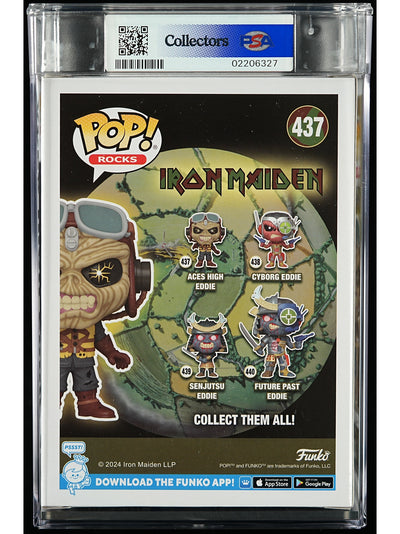Funko Pop! Iron Maiden: Aces High Eddie PSA Graded Vinyl Figure #437 Cert #02206327