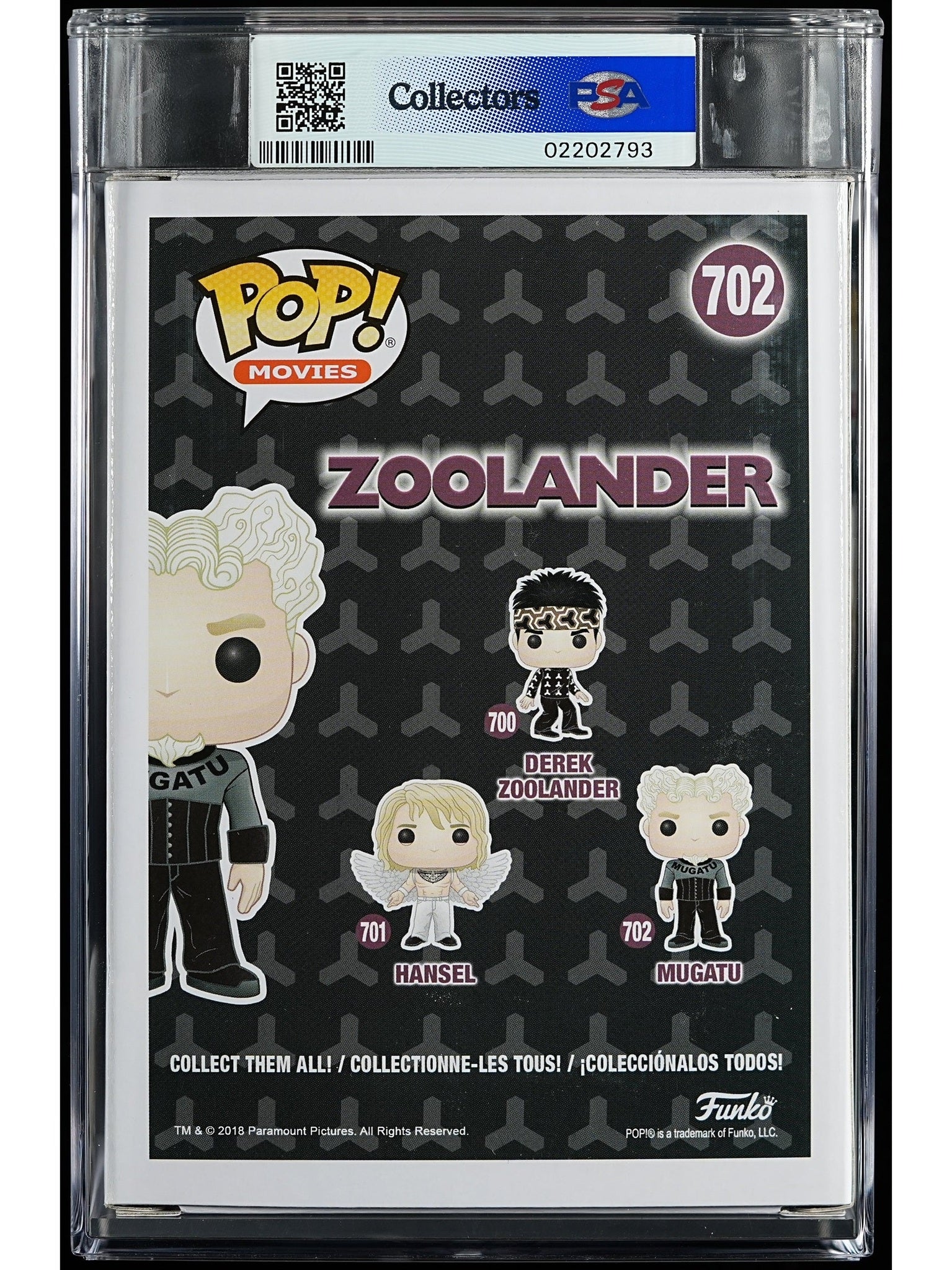Funko Pop! Zoolander: Mugatu PSA Graded Vinyl Figure #702