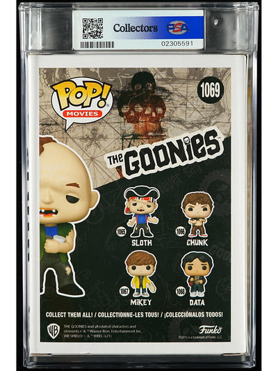 Funko Pop! The Goonies: Sloth PSA Graded Vinyl Figure #1069 Cert #02305591