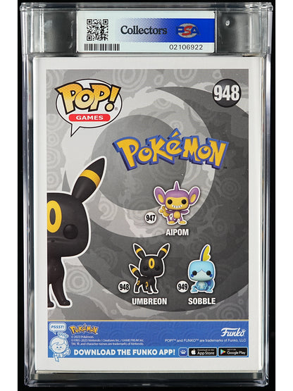 Funko Pop! Pokemon: Umbreon PSA Graded Vinyl Figure #948 Cert #02106922