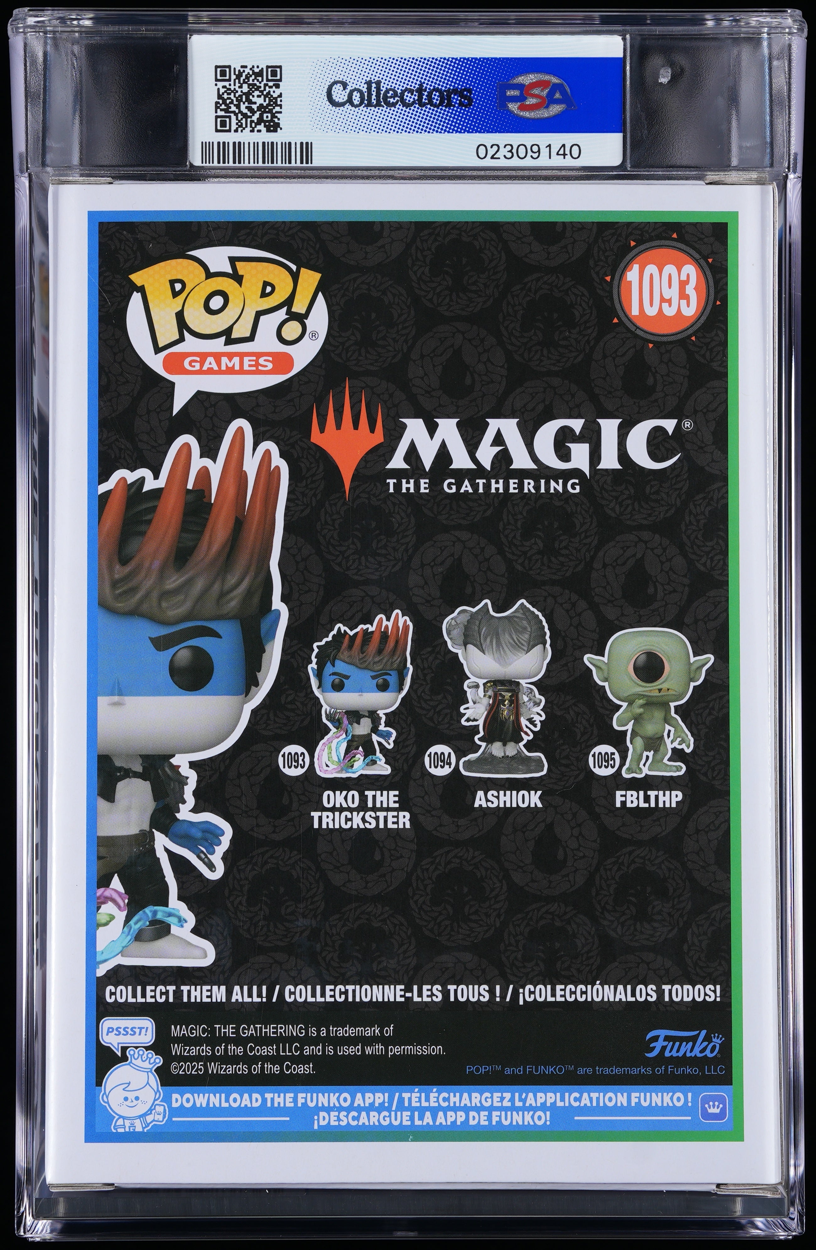 Funko Pop! PSA Graded Magic The Gathering: Oko The Trickster PSA Graded 8.5 NM-MT+ Vinyl Figure #1093 Cert #02309140