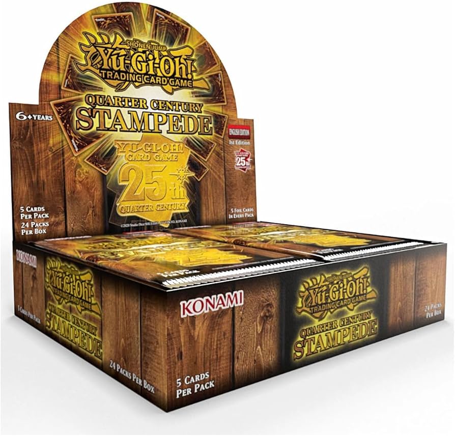 Konami Yu-Gi-Oh! Quarter Century Stampede Trading Card Game Booster Box (24 Packs)