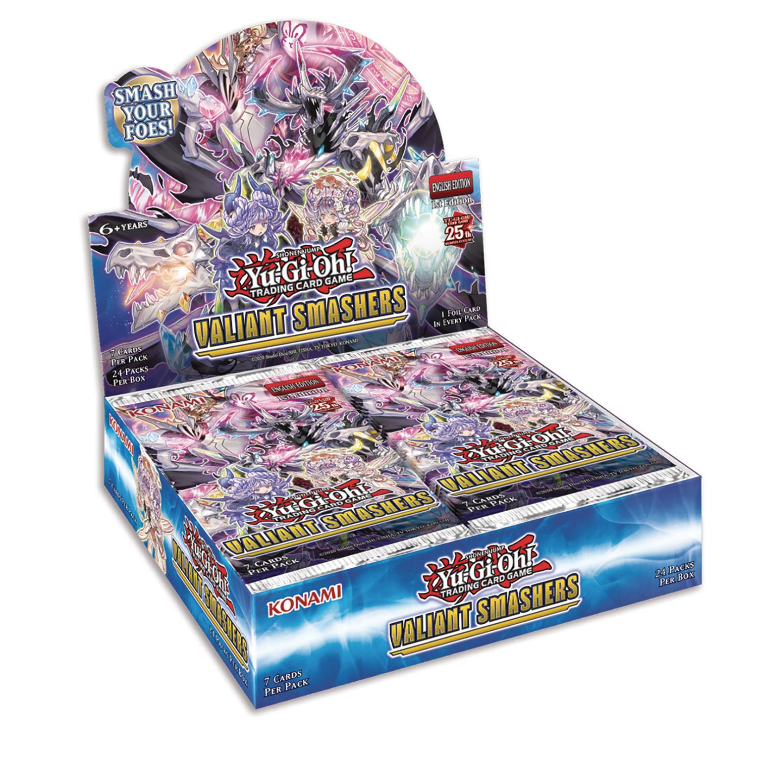 Konami Yu-Gi-Oh! TCG Valiant Smashers Booster Box (24 Packs)