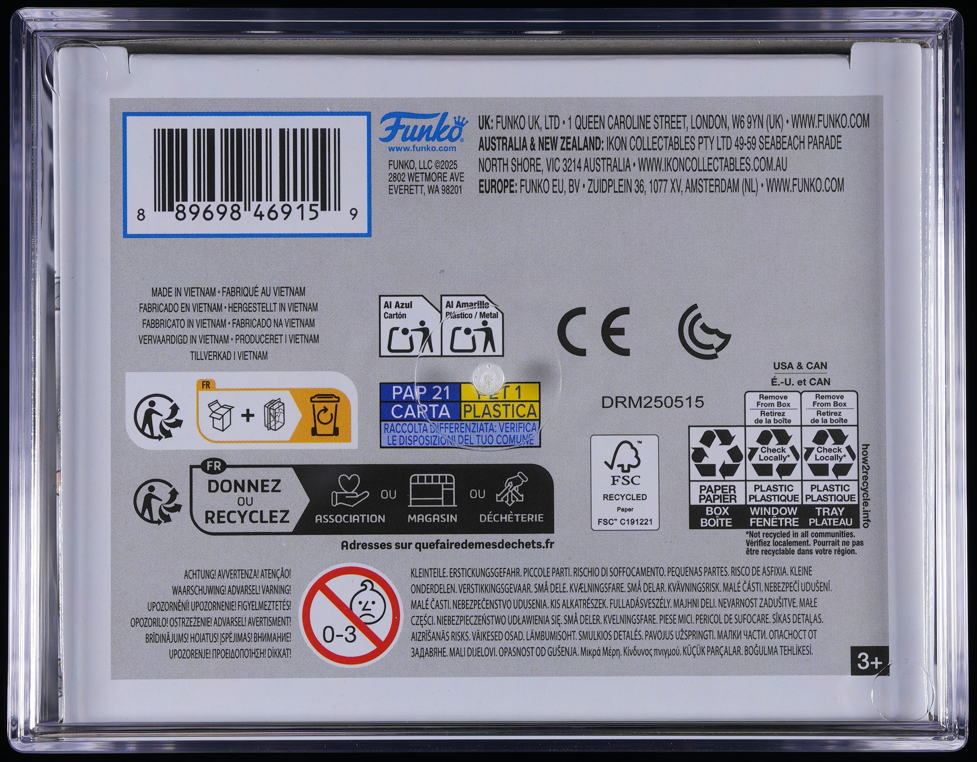 Funko Pop! PSA Graded Back to the Future: Doc 2015 PSA Graded 10 GEM MINT Vinyl Figure #960 Cert #01010005